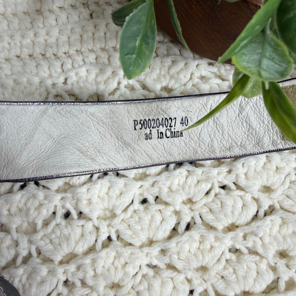 FLY LONDON Women's 40 US 9 YULA Leather Wedge Sandal Red Pewter Ankle Strap - Picture 9 of 16